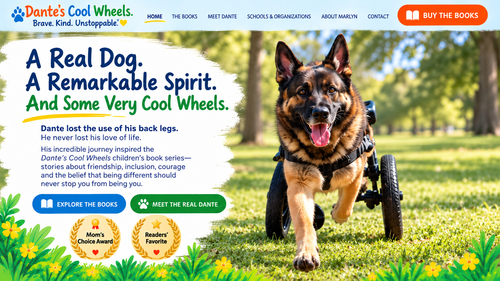 Dante's Cool Wheels — A Real Dog. A Remarkable Spirit. And Some Very Cool Wheels.